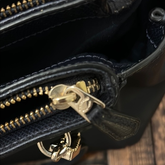 Coach Blue Shoulder Bag with Structured Elegance - Picture 6 of 15